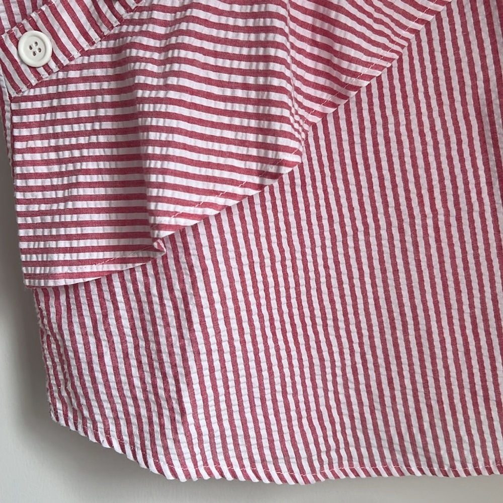Tenax Ruffle Detail Off Shoulder Striped Top - Picture 4 of 7